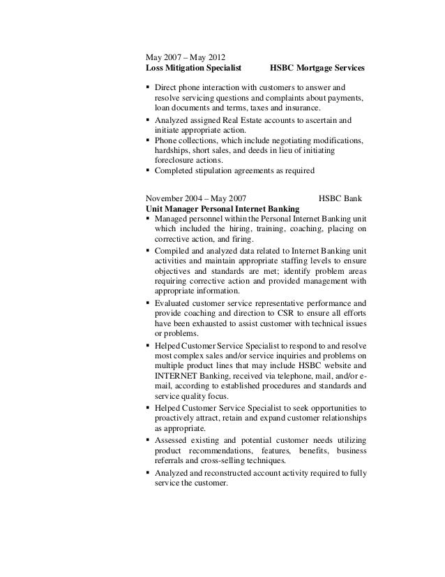 loss mitigation specialist