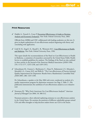 Cost Effectiveness Analysis in Health economics | PDF