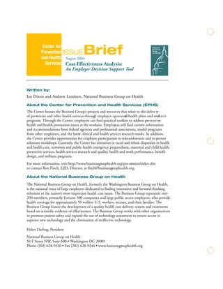 Cost Effectiveness Analysis in Health economics | PDF