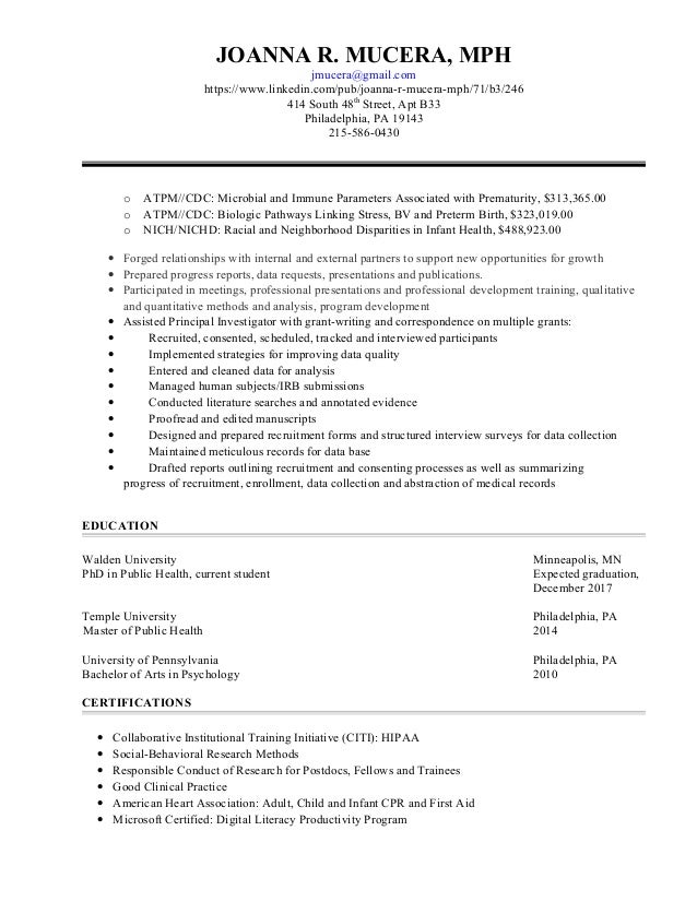 resume research assistant