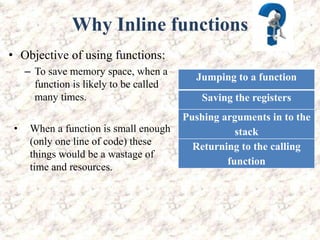 Inline Functions and Default arguments | PPTX | Programming Languages ...