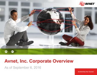 1 September 6, 2016
Avnet, Inc. Corporate Overview
As of September 6, 2016
 
