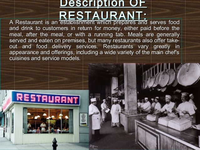 Best Restaurant Food Descriptions Best Restaurant Food Descriptions