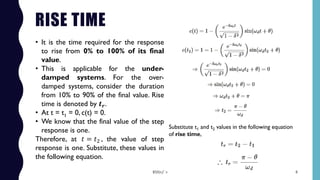 Fast Response Rise Time Transient response ALA CE | PDF
