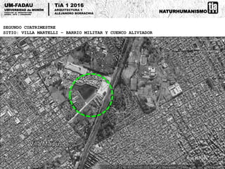 SEGUNDO CUATRIMESTRE
SITIO: VILLA MARTELLI – BARRIO MILITAR Y CUENCO ALIVIADOR
NATURHUMANISMO
UM-FADAU
UNIVERSIDAD de MORÓ...