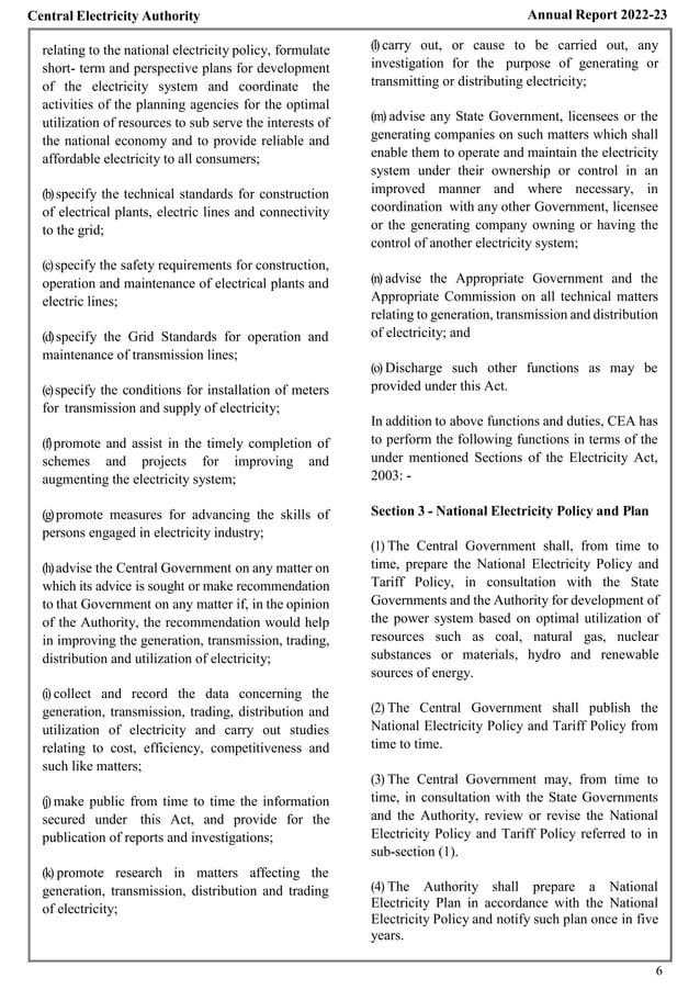 CEA REPORT 23.pdf centre electricity authority report 2023 | PDF