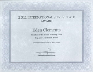 2011 award