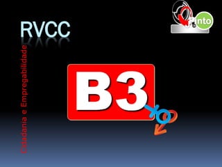 Cidadania e Empregabilidade
                              RVCC


        B3
 
