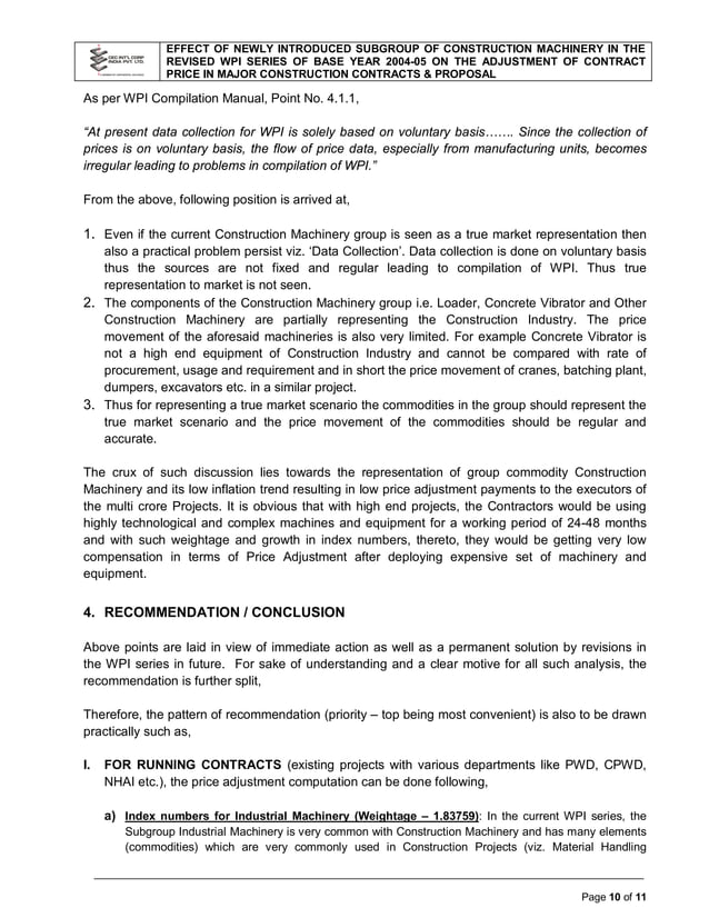 Wholesale Price Index Vs New Age Construction Industry PDF