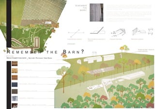 R e m e m b e r t h e B ar n ?
Group Competition entry _ SketchUp / Photoshop / Hand Drawn
 