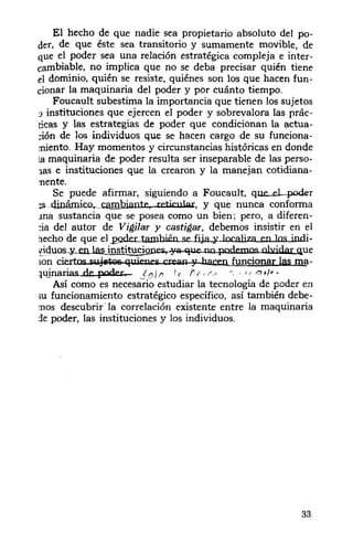 foucault y el poder