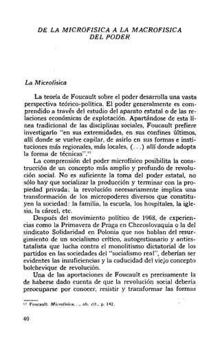foucault y el poder