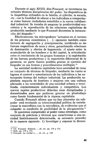 foucault y el poder