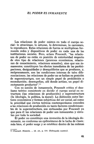 foucault y el poder