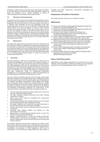 Design appraisal for the construction of a water off-take channel ...