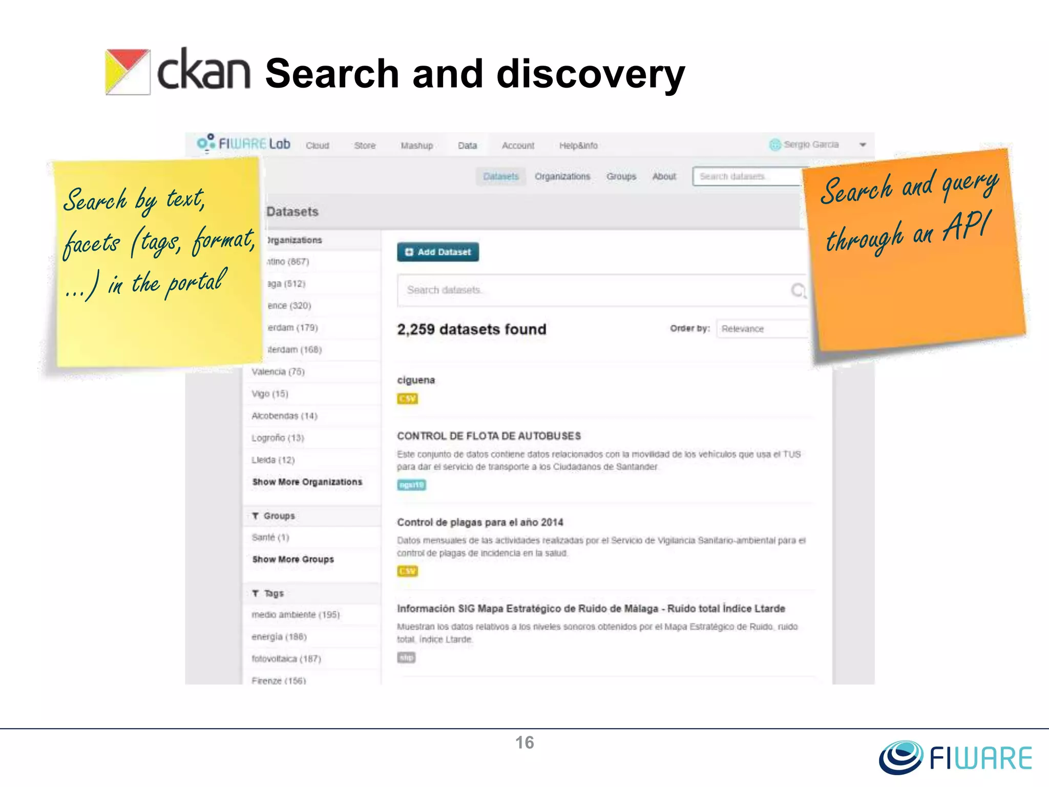 Search and discovery
16
 