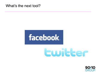 What’s the next tool?
 