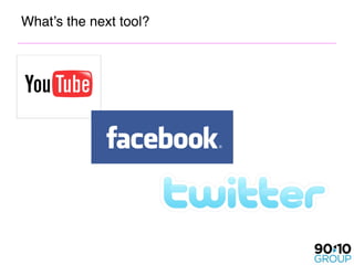 What’s the next tool?
 