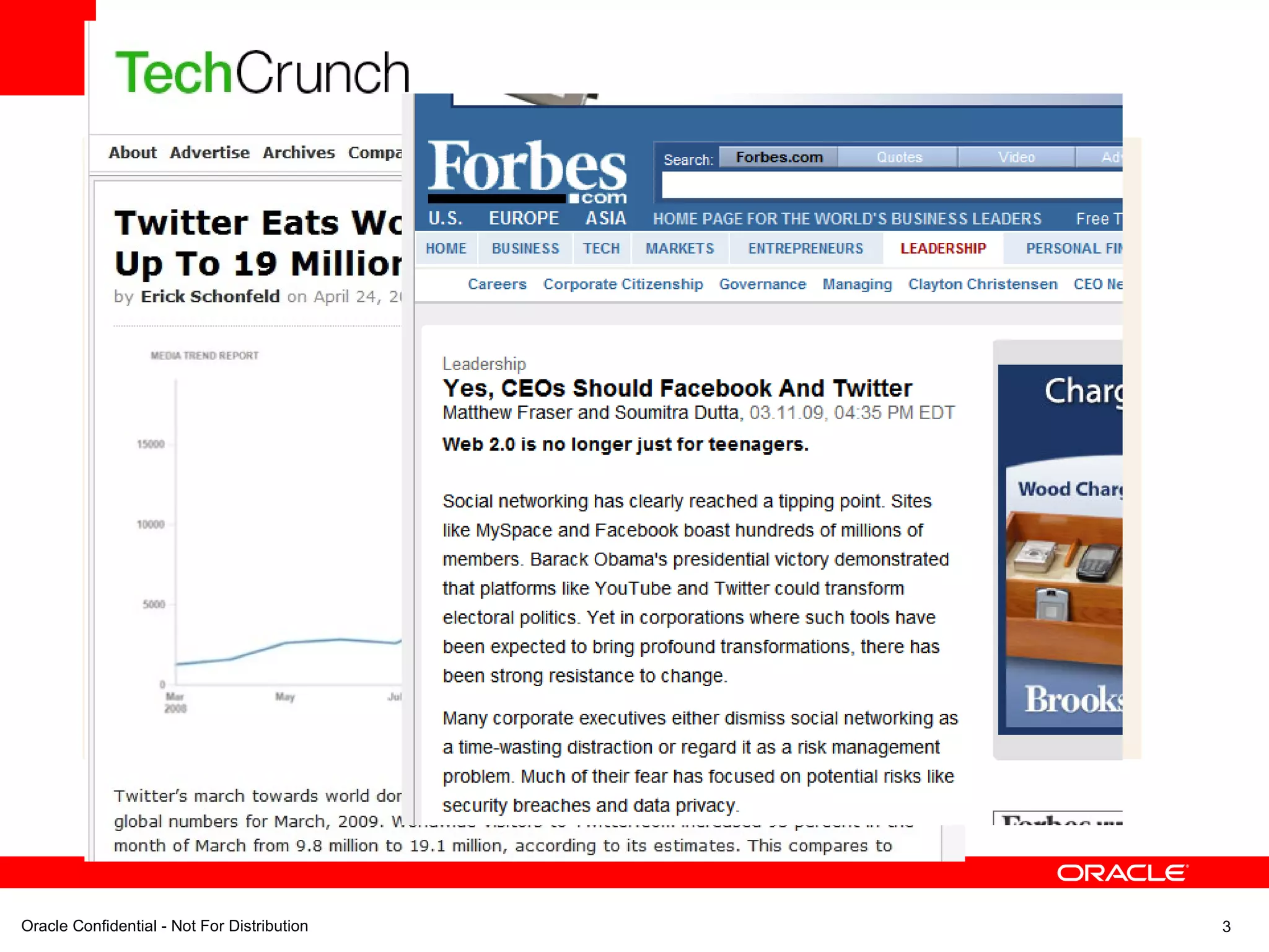 Adoption of Corporate Technologies Source: McKinsey Quarterly Feb 2009 