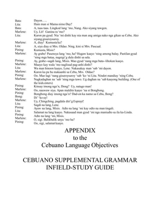 Cebuano Language Objectives | PPTX