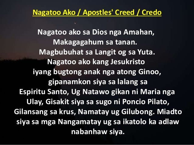Mituo Ako Sa Diyos In Bisaya Cebuano Rosary (Luminous Mysteries)