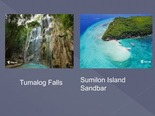 Tumalog Falls Sumilon Island
Sandbar
 