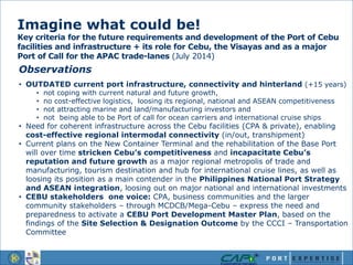 Cebu Port Development – Turning Challenges into Opportunities | PPTX
