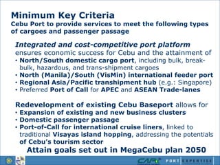 Cebu Port Development – Turning Challenges into Opportunities | PPTX