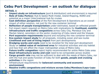 Cebu Port Development – Turning Challenges into Opportunities | PPTX