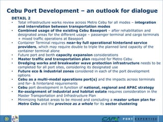 Cebu Port Development – Turning Challenges into Opportunities | PPTX