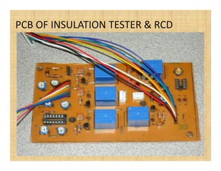 PCB OF INSULATION TESTER & RCD
 