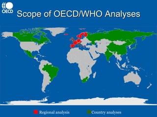 Scope of OECD/WHO Analyses Regional analysis Country analyses 