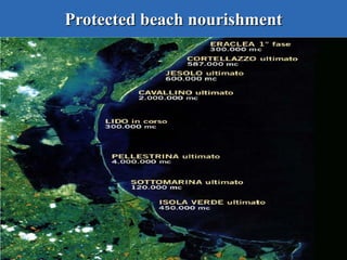 Protected beach nourishment
 
