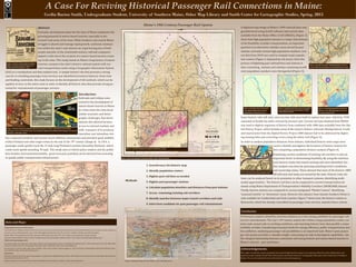 A Case for Reviving Historical Passenger Rail Connections in Maine, 2015