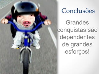 Conclusões
   Grandes
conquistas são
 dependentes
  de grandes
   esforços!
 