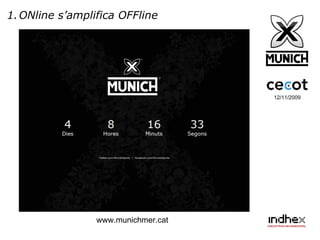 12/11/2009 ONline s’amplifica OFFline www.munichmer.cat 