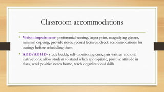 Disability/Accomodations presentation | PPT