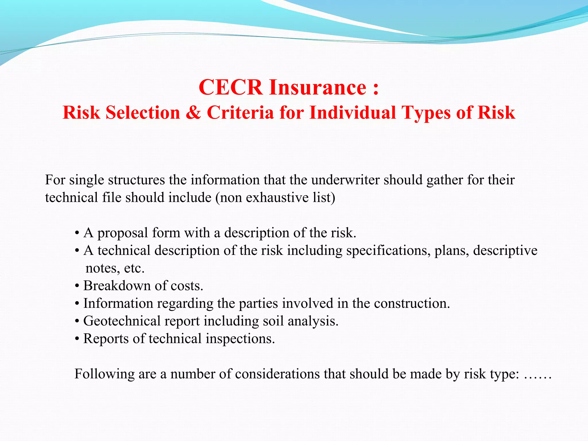 Civil Engineering Completed Risks or Completed Construction Insurance | PPT