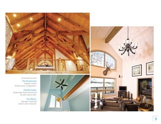 p   Clockwise from above

            The Rockwood:
             Inspired custom
  timber frame configuration.

          ...