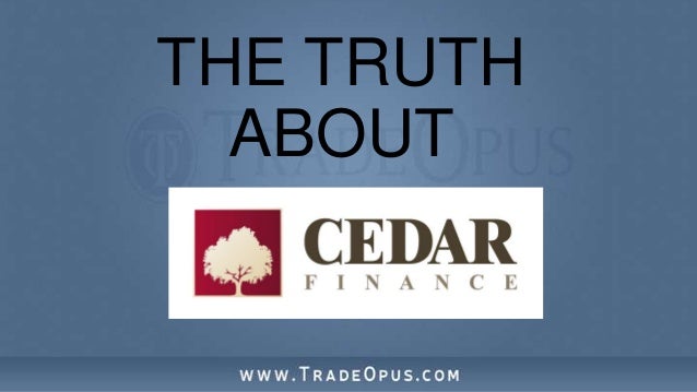 cedar finance binary options review