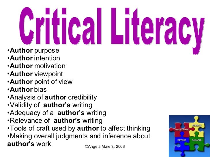 Critical Literacy Instructional Strategies Chart