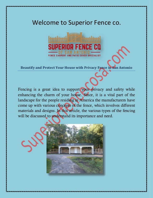 Cedar Fence San Antonio And Fence Builders San Antonio At Superiorfen