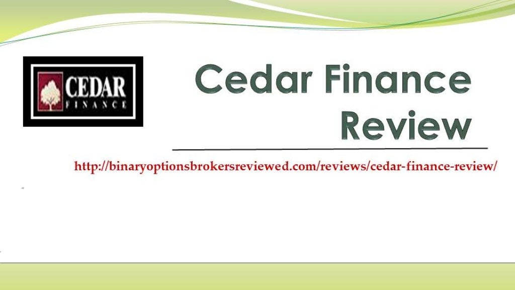 Cedar Finance Review