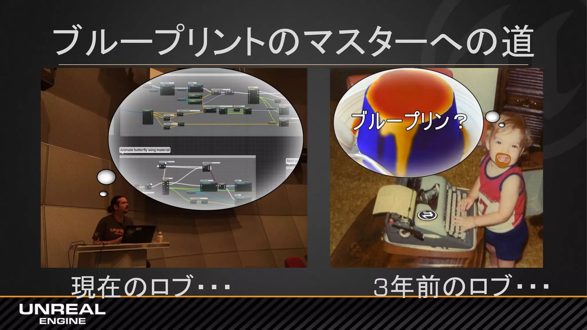 ブループリントのマスターへの道
3年前のロブ・・・現在のロブ・・・
 