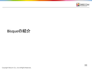 Copyright Drecom Co., Ltd. All Rights Reserved.
55
Bisqueの紹介
 