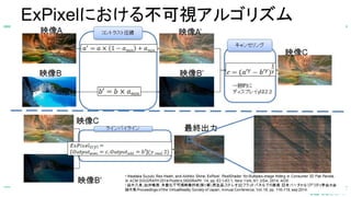 ExPixelにおける不可視アルゴリズム
 