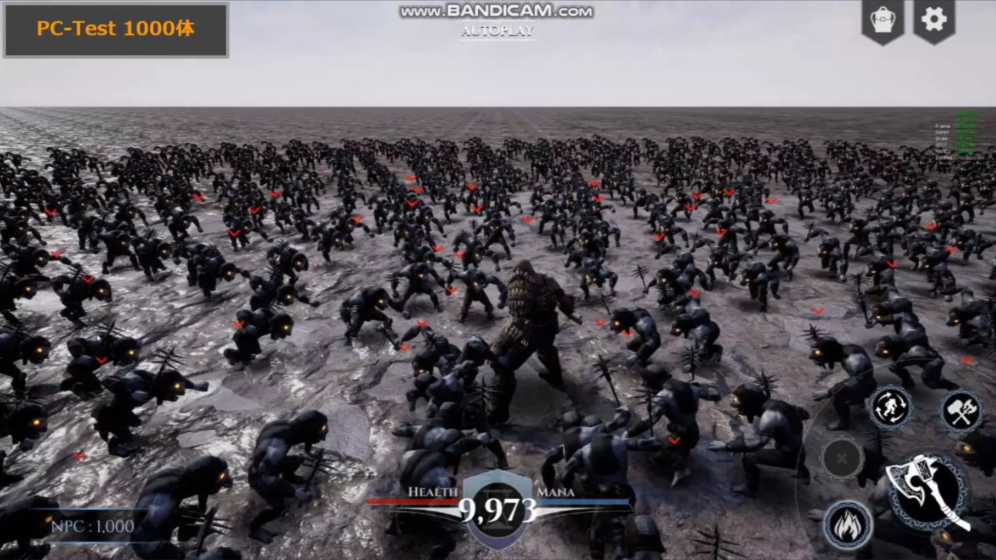 #UE4CEDEC
PC-Test 1000体
 