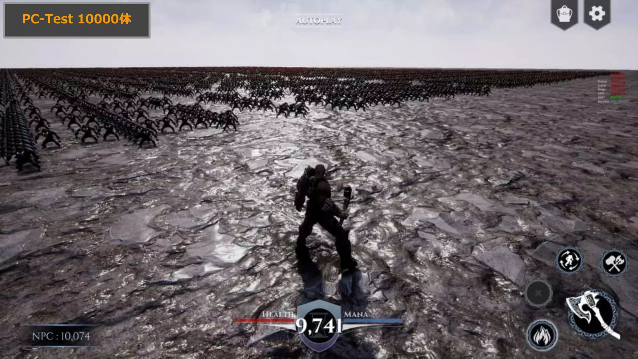 #UE4CEDEC
PC-Test 10000体
 