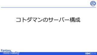 コトダマンのサーバー構成
 