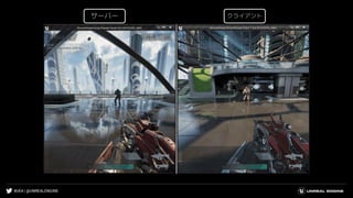 #UE4 | @UNREALENGINE
サーバー クライアント
 